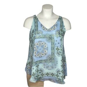Lane Bryant Blue and Green Camisole